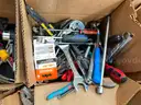 LOT OF POCKET KNIVES, HAND TOOLS &#x26; CORK SCREWS