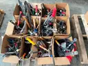 LOT OF POCKET KNIVES, HAND TOOLS &#x26; CORK SCREWS