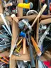 LOT OF POCKET KNIVES, HAND TOOLS &#x26; CORK SCREWS