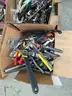 LOT OF HAND TOOLS, POCKET KNIVES &#x26; CORK SCREWS