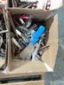 LOT OF POCKET KNIVES, HAND TOOLS &#x26; SCISSORS