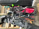 LOT OF ASSORTED GOLF CLUBS &#x26; EQUIPMENT