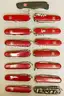 LOT OF 15 VICTORINOX SWISS ARMY KNIVES - USED!