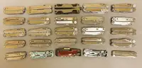 LOT OF 25 ASSORTED STYLE LEATHERMAN MULTI-TOOLS - USED!