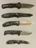 LOT OF 5 BENCHMADE POCKET KNIVES - USED!