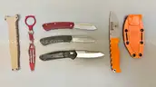 LOT OF 5 BENCHMADE POCKET KNIVES - USED!