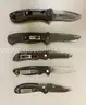 LOT OF 5 BENCHMADE POCKET KNIVES - USED!
