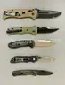 LOT OF 5 BENCHMADE POCKET KNIVES - USED!
