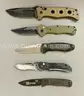 LOT OF 5 BENCHMADE POCKET KNIVES - USED!