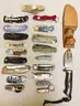 LOT OF 20 ASSORTED STYLE POCKET KNIVES/MULTI-TOOLS - USED!