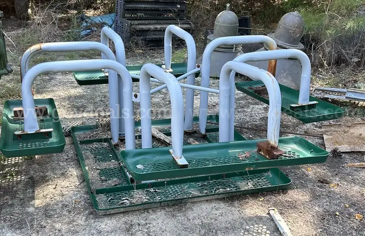 OFFSITE SALE - Park N Pool Model 11TA-101PM Steel Picnic Table - USED!