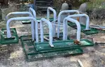 OFFSITE SALE - Park N Pool Model 11TA-101PM Steel Picnic Table - USED!