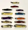 LOT OF 12 ASSORTED COLOR CASE KNIVES - USED!