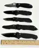 LOT OF 5 BENCHMADE POCKET KNIVES - USED!