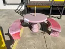 LOT OF A PICNIC TABLE WITH 2 SEATS