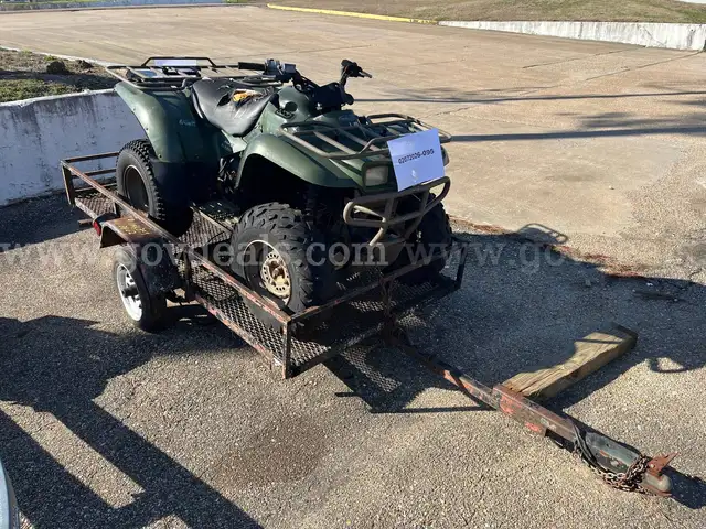 2003 KAWASAKI PRAIRIE 360 ATV AND TRAILER