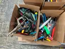 LOT OF KNIVES, POCKET KNIVES, MULTI-FUNCTION TOOLS, HAND TOOLS and SCISSORS