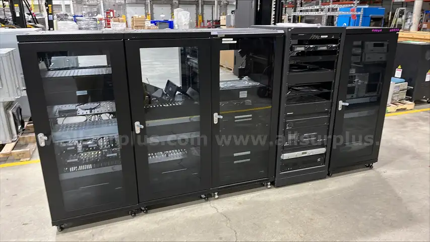 QTY 5 CABINETS OF MISC. AUDIO EQUIPMENT