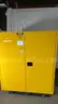 Global Industrial Flammable Safety Storage Cabinet, Yellow, Steel, OSHA Compliant
