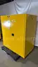 Global Industrial Flammable Safety Storage Cabinet, Yellow, Steel, OSHA Compliant