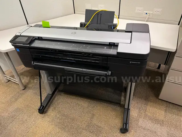 HP DesignJet T830 Large Format Printer, Serial: CN7211N6Q4, 36-inch