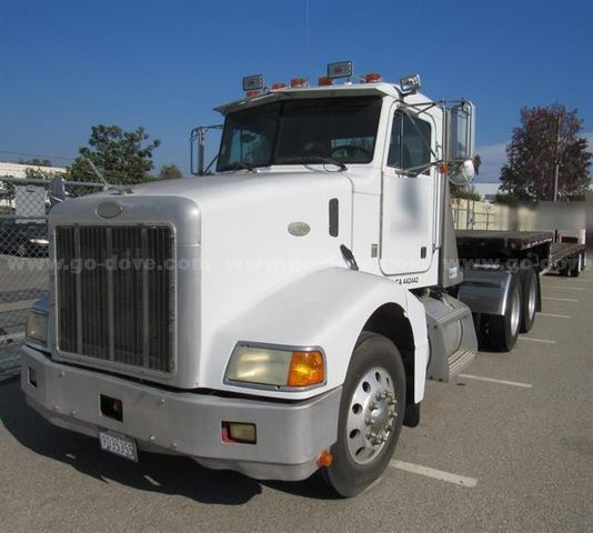 1999 Peterbilt 385 with Step-Deck Trailer | AllSurplus