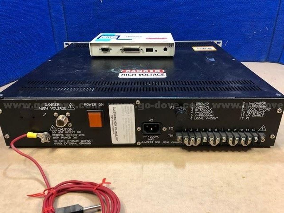 Glassman High Voltage Power Supply, Mdl PS/ER01R10-DM 11 | AllSurplus