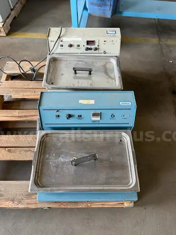 2 ea. Bellco Glass Heated Water Bath Hot Shaker Tub with Cover