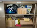 11ea Metal Storage Cabinets with Contents