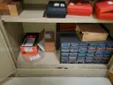 11ea Metal Storage Cabinets with Contents