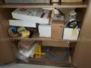 11ea Metal Storage Cabinets with Contents
