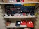 11ea Metal Storage Cabinets with Contents