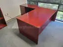 Cherry-Finish Office Furniture
