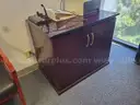 Cherry-Finish Office Furniture