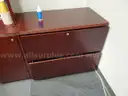 Cherry-Finish Office Furniture
