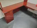 Cherry-Finish Office Furniture
