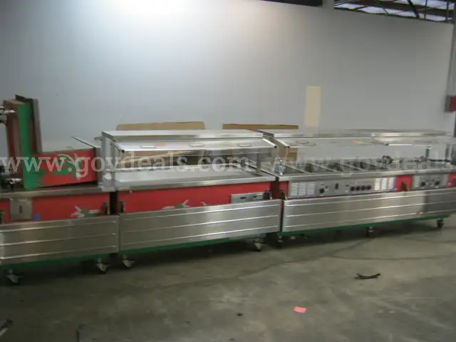 SHELLEY COLD FOOD SERVING COUNTER 4 piece set