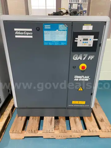 Lot of (2) Atlas Copco Air Compressors