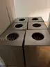 Lot of 12 trash cans