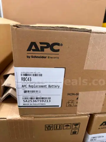 RBC43 replacement battery OEM