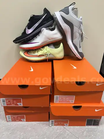 4 Pair Nike Track Cleats/Shoes Size 11.5W