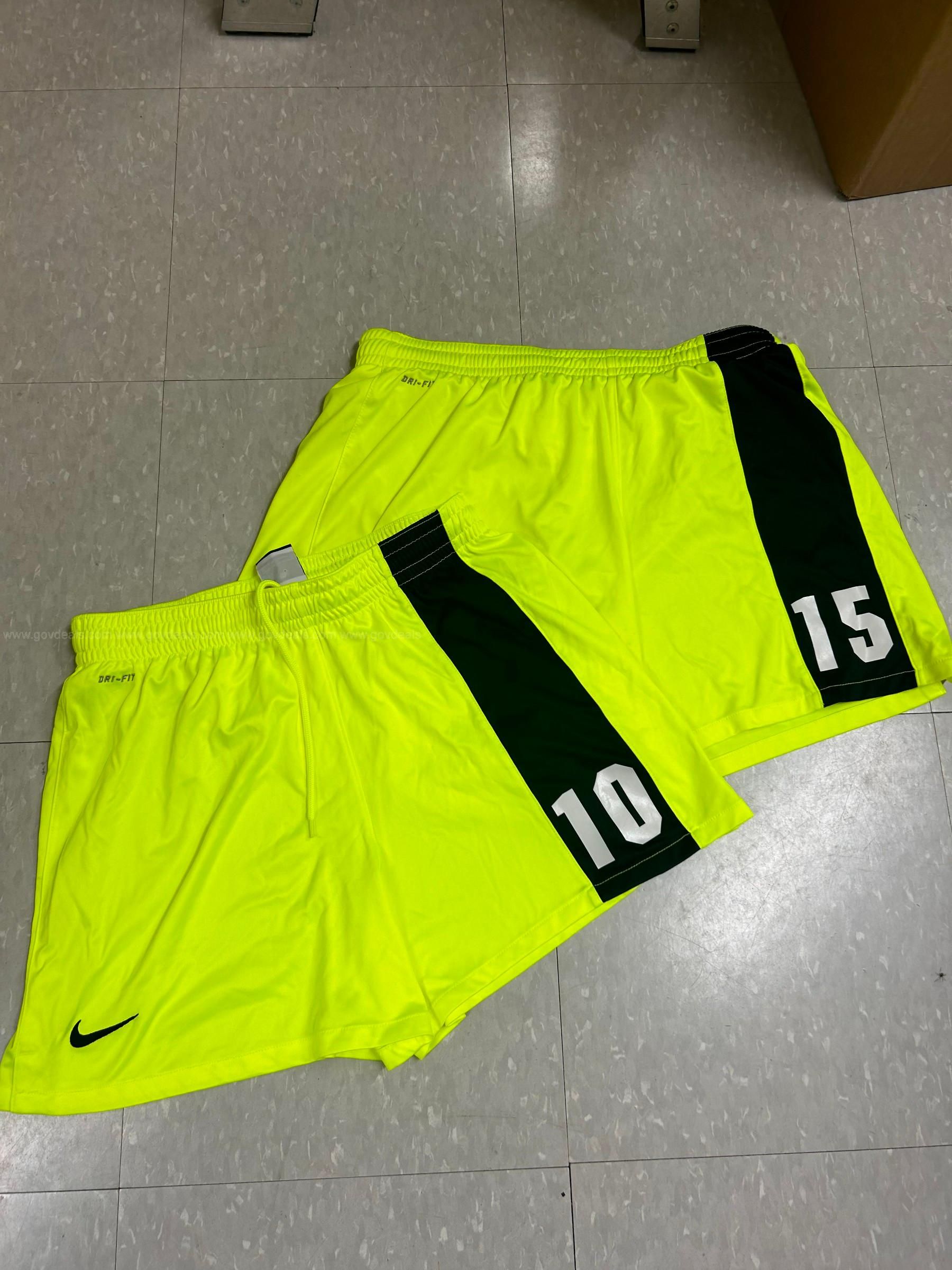 Neon green outlet soccer shorts