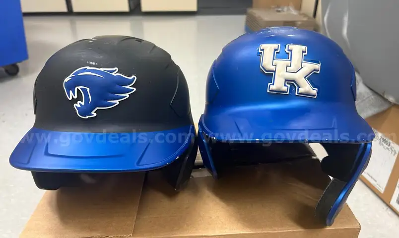 2 UK Baseball Helmets