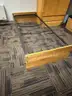 dormitory furniture, including beds, desk, wardrobes, and chairs.
