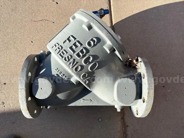 6&#x22; double check valve backflow preventer.