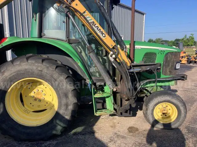 2004 John Deere 6220 Tractor with Cab &#x26; Alamo 17 Foot Versa Boom