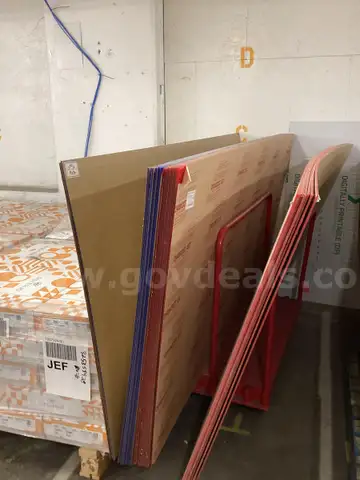 Three colors of acrylic sheets