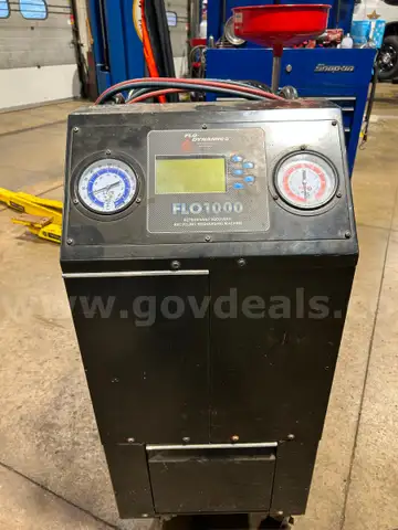 FLO1000 AC Machine-Refrigerant recovery, recycling, and recharging machine for R134a refrigerant