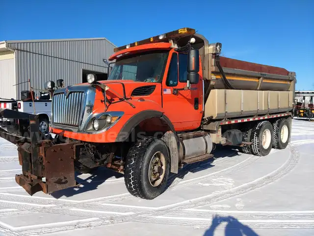 2011 International 7400 Truck (Needs Repair) w/12-foot Funnel Main Plow & 10-foot Patrol Wing