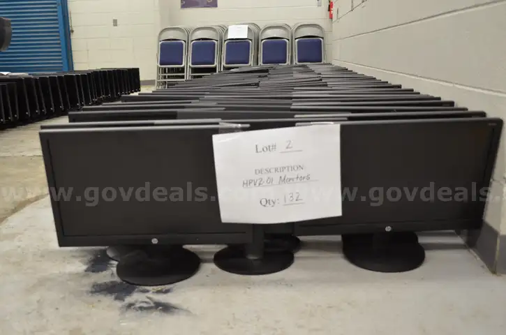Lot#2 Qty - 132 HP HPV2-01 Monitors SOLD AS IS